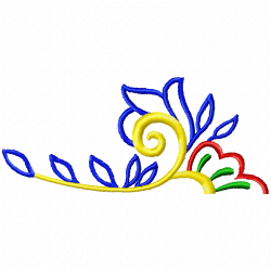 Flowers And Tree Embroidery Design 7
